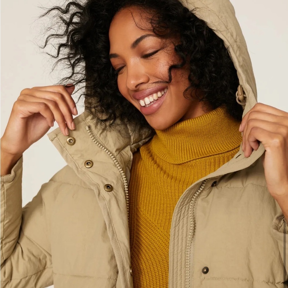 Madewell Ash Green Tokyo Puffer Jacket - Picture 2 of 14